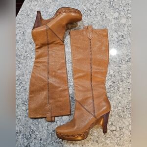 Cole Haan Leather Heeled Boots Size 11B - Used, No Box
